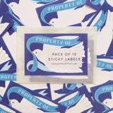 Sticky Labels Bookplate Bird