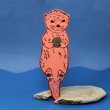 Bookmark Leather Otter Apricot