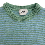 Alma Wool Vest Green Blue