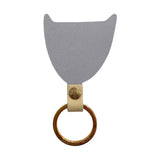 Leather Key Fob Cat Head