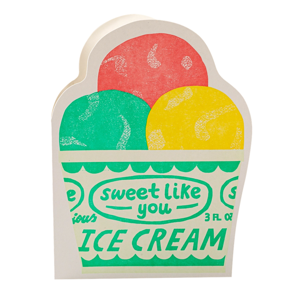 Card Ice Cream Pot