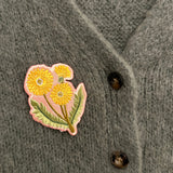 Patch iron On Embroidered Dandelion Flower