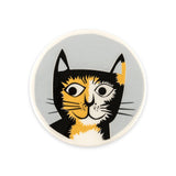 Handmade Ceramic Cat Coasters box set of 4