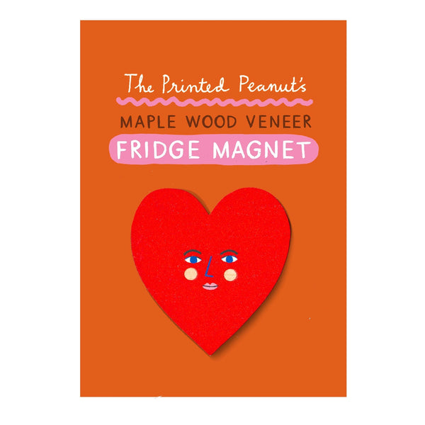 Wooden Magnet Heart