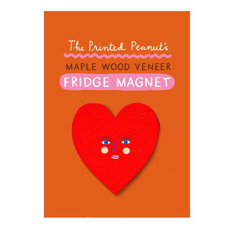 Wooden Magnet Heart