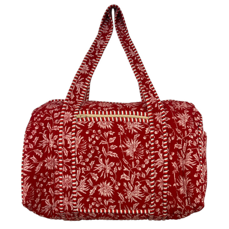 Duffle Bag Red Flower