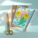 Card Spring Bouquet