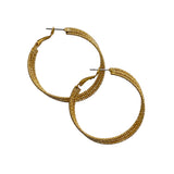 Hoop Earrings Triple Layered Thread