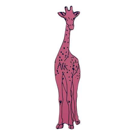 Book Mark Leather Giraffe Hot Pink