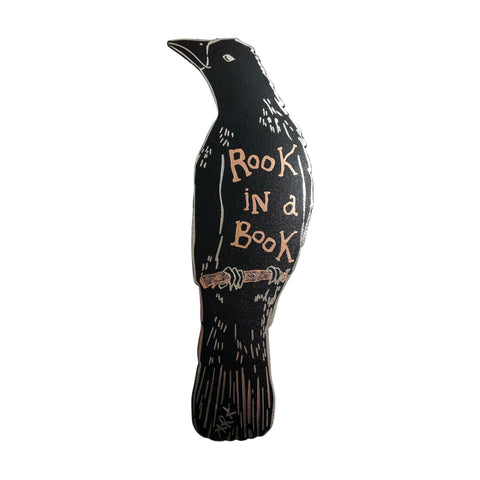 Bookmark Leather Rook In A Book