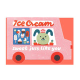 Card Die Cut Ice Cream Van