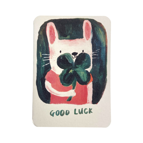 Good Luck Clover Card