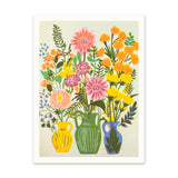 Print Risograph 60s Flowers 2