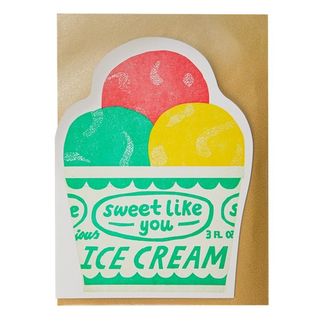 Card Ice Cream Pot