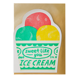 Card Ice Cream Pot