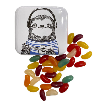 Pocket Tin Jelly Beans Jimbob Art Sloth