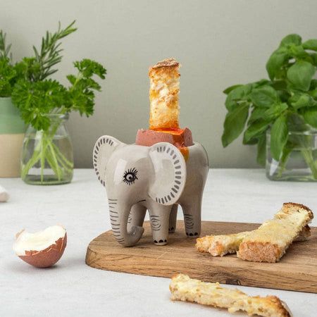 Egg Cup Ceramic Elephant