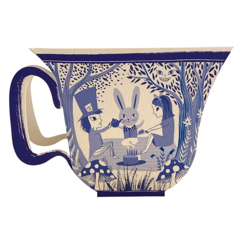 Card Alice In Wonderland Teacup