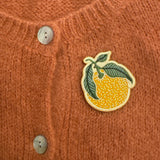 Patch Iron On Embroidered Clementine