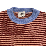 Nanna Striped Jumper Bordeaux Pink