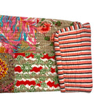 Jacket Quilted Cotton Reversible Patchwork Oat Floral