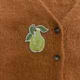 Patch iron On Embroidered Pear