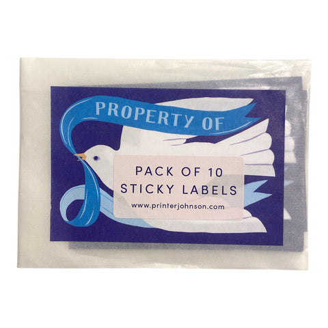 Sticky Labels Bookplate Bird