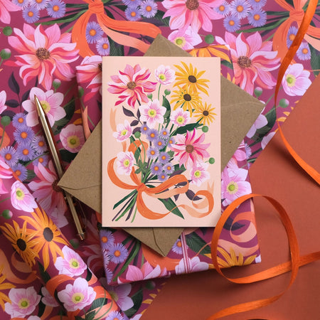 Birthday Card Autumn Bouquet
