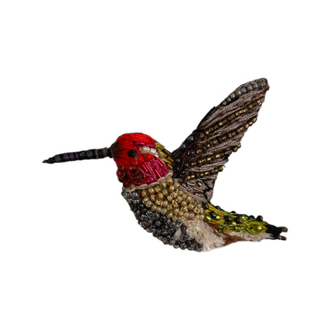 Brooch Pin Sparkling Hummingbird