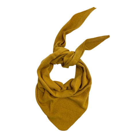 Cashmere Triangle Scarf Mustard