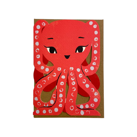Card Die Cut Octopus