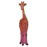 Book Mark Leather Giraffe Hot Pink