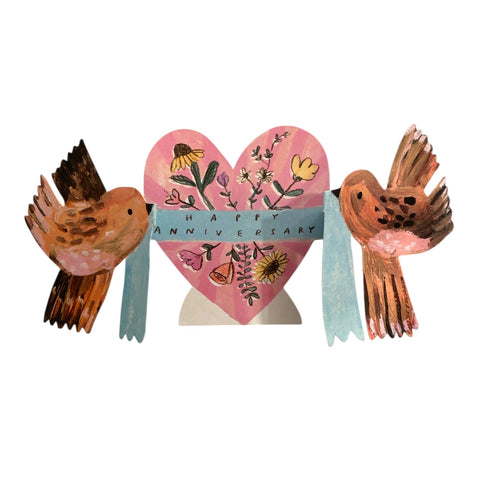 Anniversary Card Birds
