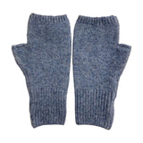 Fingerless Mittens Cashmere Blend Light Blue