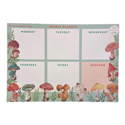 Weekly Planner Mushrooms