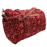 Duffle Bag Red Flower