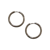 Silver Hoop Earrings Large