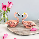 Flamingo Stoneware Salt And Pepper Shakers
