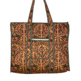 Tote Bag With Zipper Coral Vine