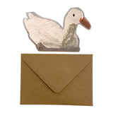 Card Swimming Duck