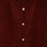 Josefine Mohair Cardigan Bordeaux