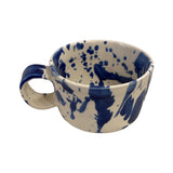 Cup Ceramic Blue Splatter
