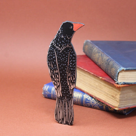 Bookmark Leather Rook In A Book