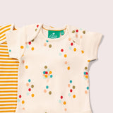 Baby Bodysuit Set Of 2 Organic Cotton Rainbow Balloons