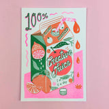 Risograph Print A5 Creative Juice