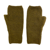 Fingerless Mittens Cashmere Blend Khaki