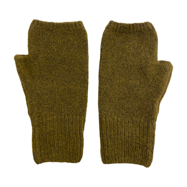 Fingerless Mittens Cashmere Blend Khaki