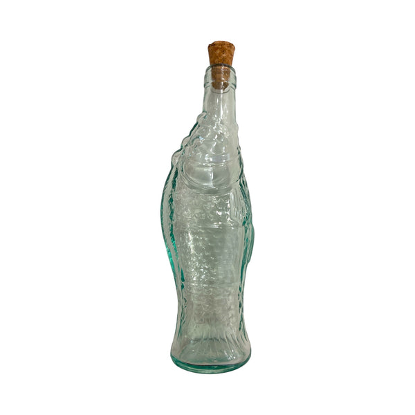 Fish Bottle Recycled Glass Small