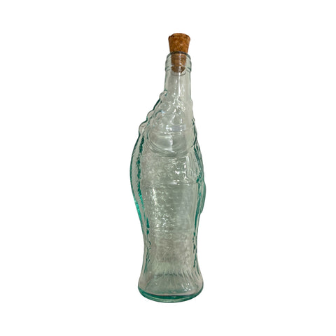 Fish Bottle Recycled Glass Small