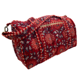 Duffle Bag Red Blue Vine